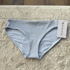 NWT Athleta Hipster Pique Swim Bottom Blue Size Medium